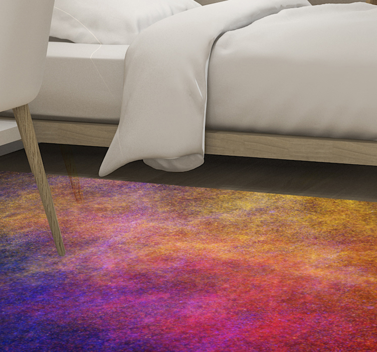 Vivid colour burst textured vinyl rug - TenStickers