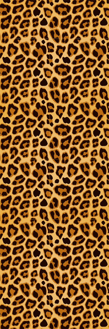 Animal vinyl rug leopard simple print - TenStickers
