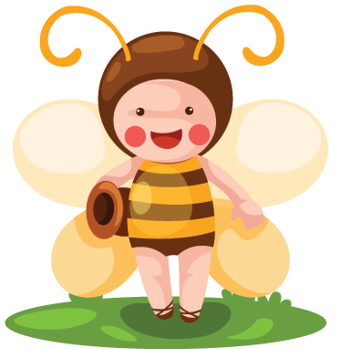 Bee design animal vinyl rug - TenStickers