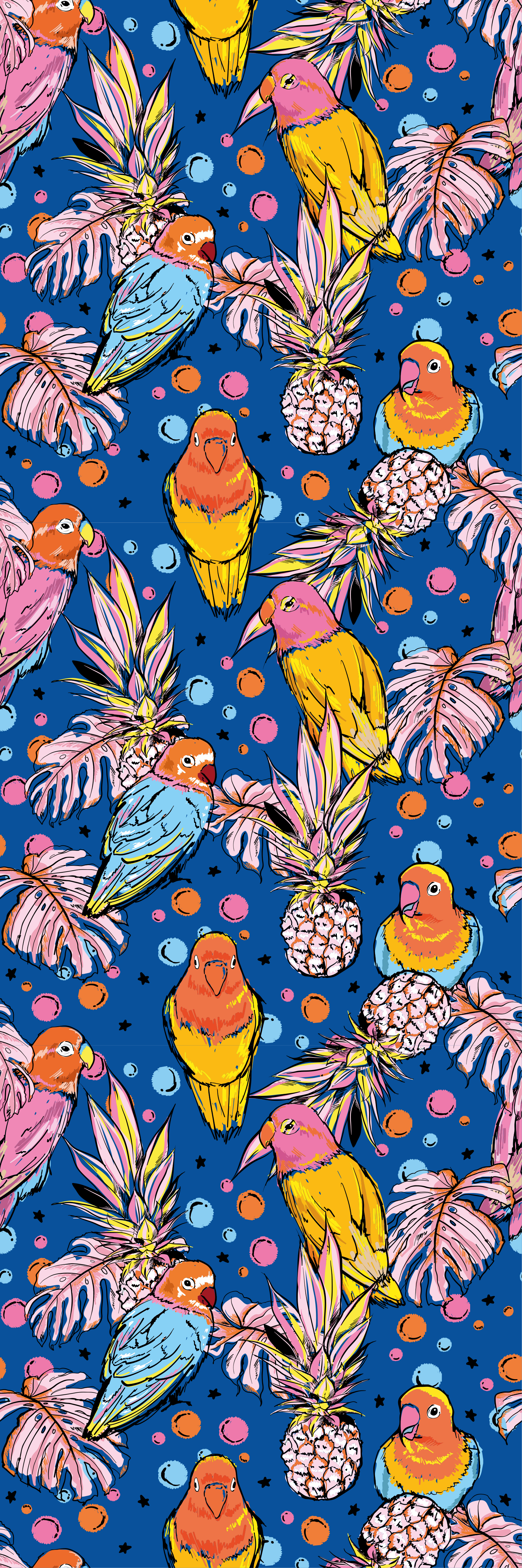 Colorful plumage animal vinyl rug - TenStickers