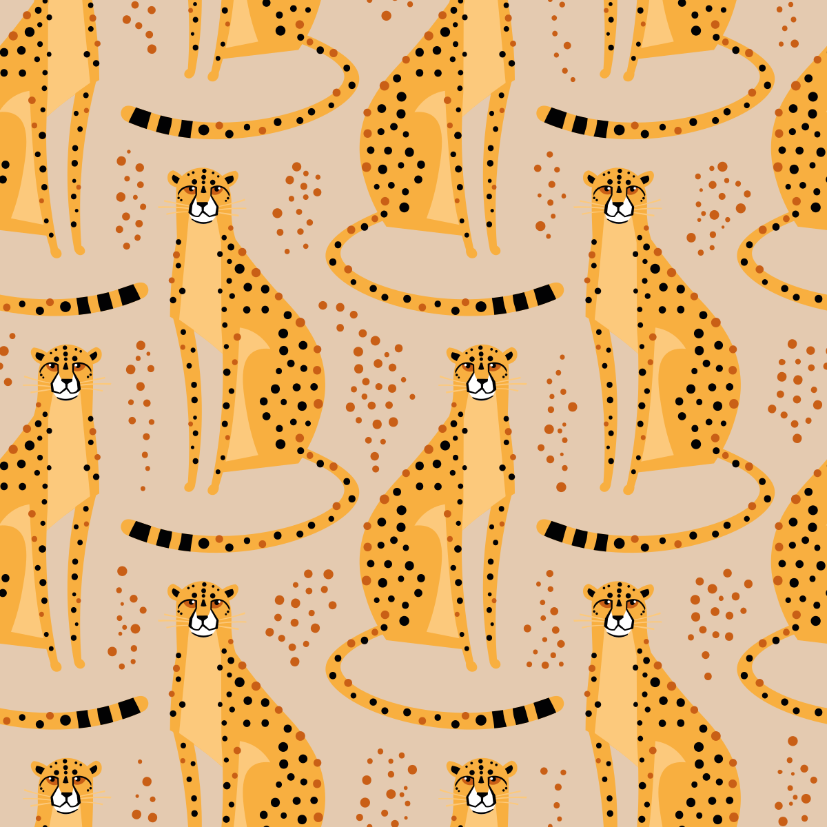 Animal vinyl rug leopard print design - TenStickers