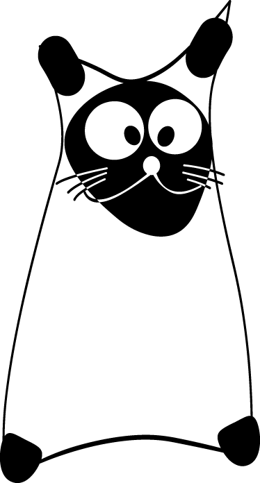 Animal vinyl rug original monochrome outline - TenStickers