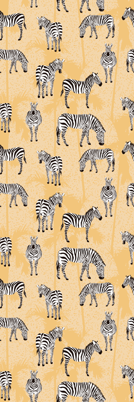 Animal vinyl rug zebra pattern design - TenStickers