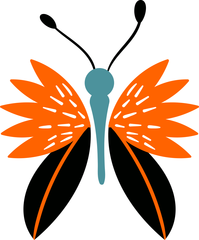 Colorful butterfly animal vinyl rug - TenStickers