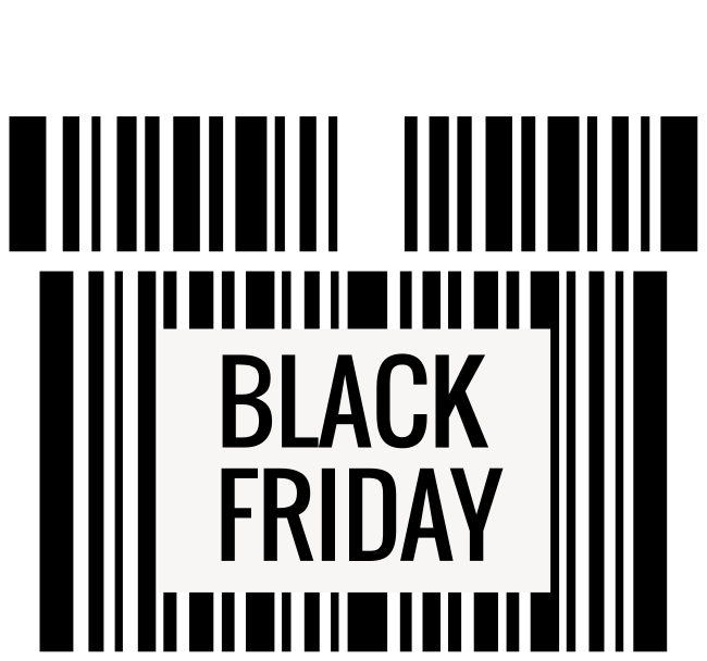 Black friday vinyl rug black friday codebar - TenStickers