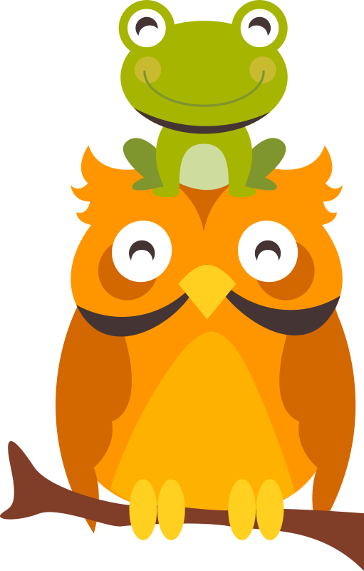 Whimsical animal characters animal vinyl rug - TenStickers