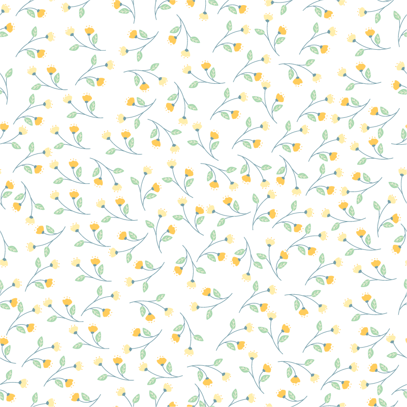 Spring style floral vinyl rug - TenStickers