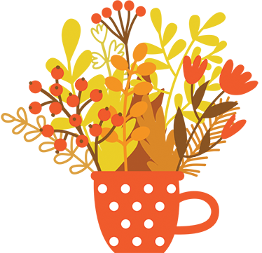 Floral vinyl rug autumn jar - TenStickers