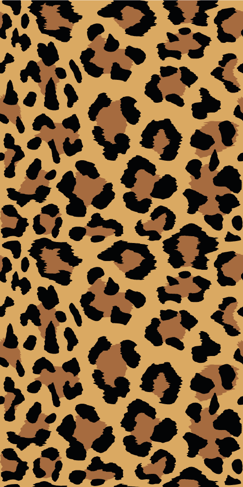 Animal print vinyl rug panther print - TenStickers