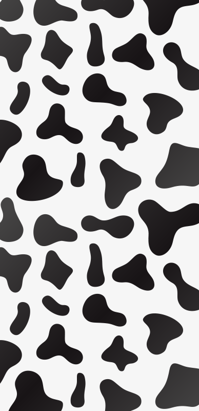 Cow print animal print vinyl rug - TenStickers