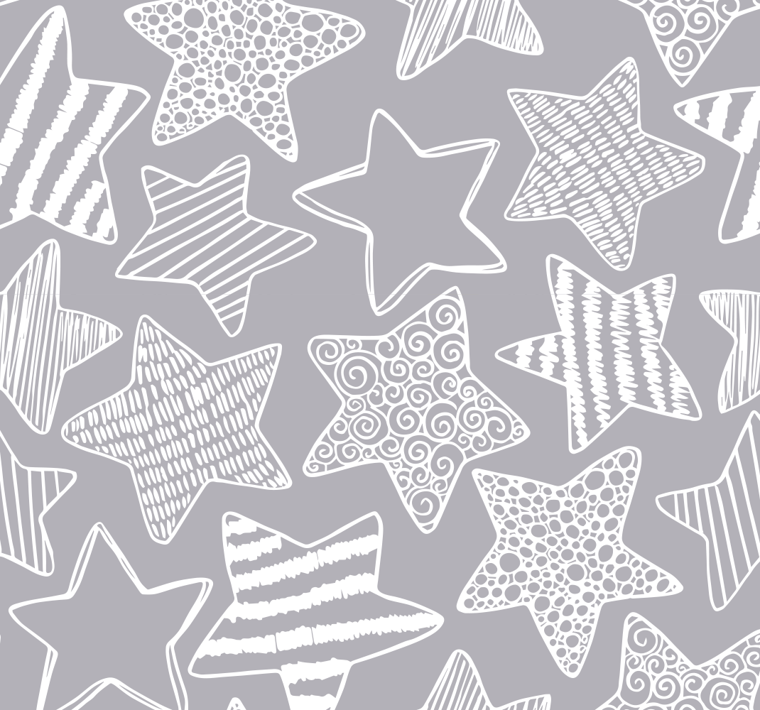 Star vinyl rug white star - TenStickers