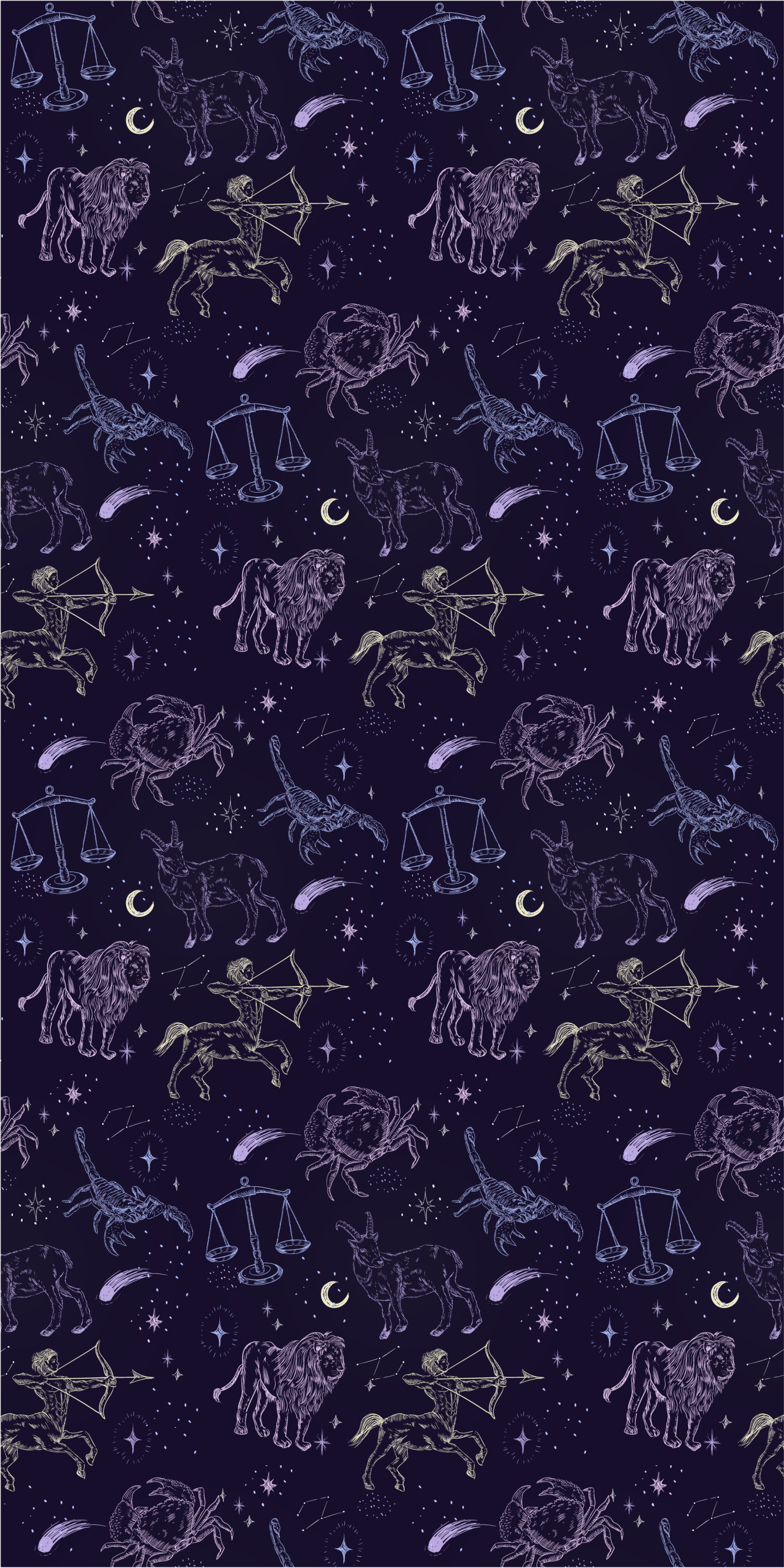 Star vinyl rug with constellation design - TenStickers