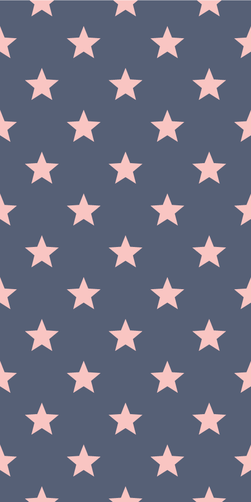 Pink and grey star vinyl rug - TenStickers