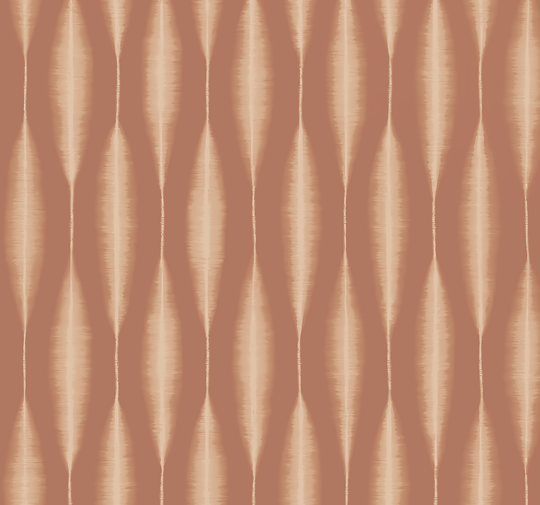 Geometric vinyl rug ikat kasuri mocha mousse - TenStickers