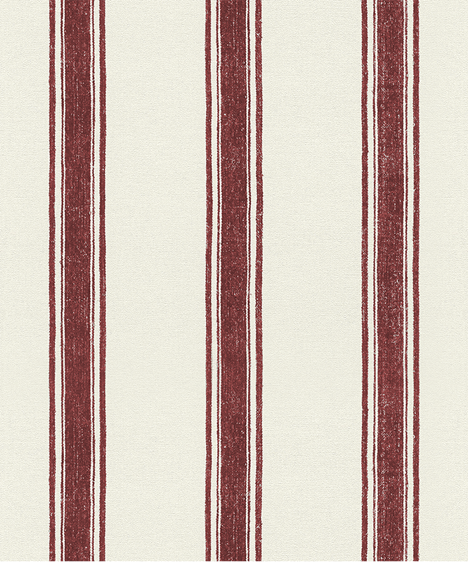 Geometric vinyl rug with red vertical lines - TenStickers
