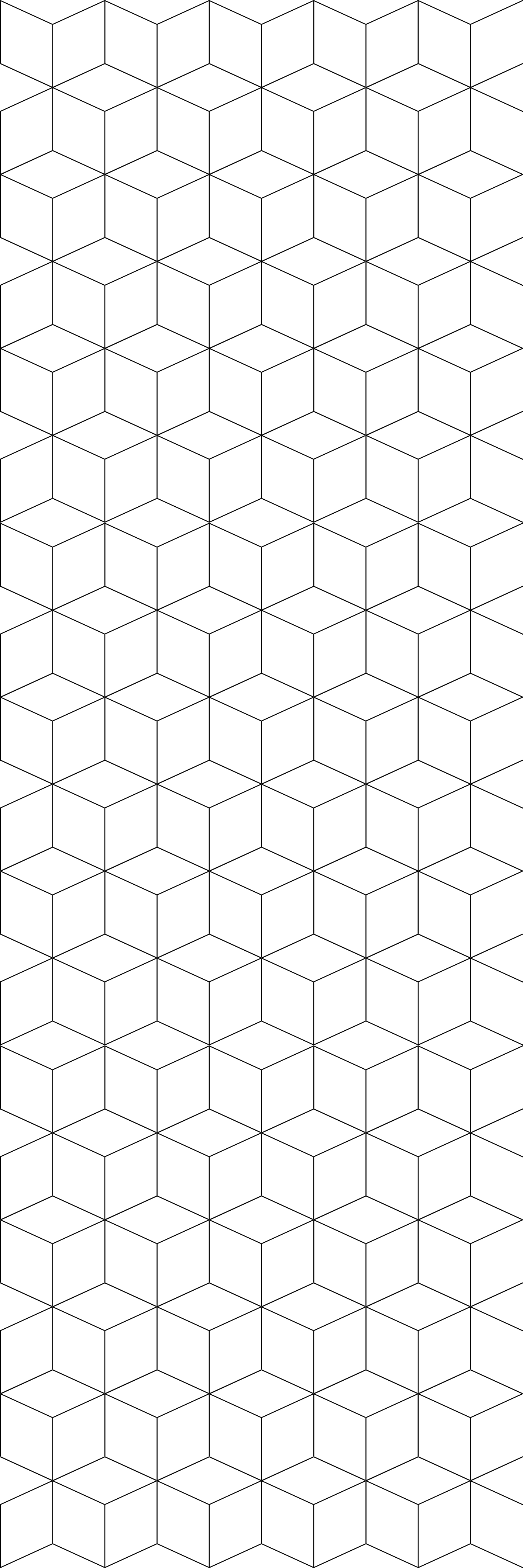 Geometric vinyl rug geometric cubes pattern - TenStickers