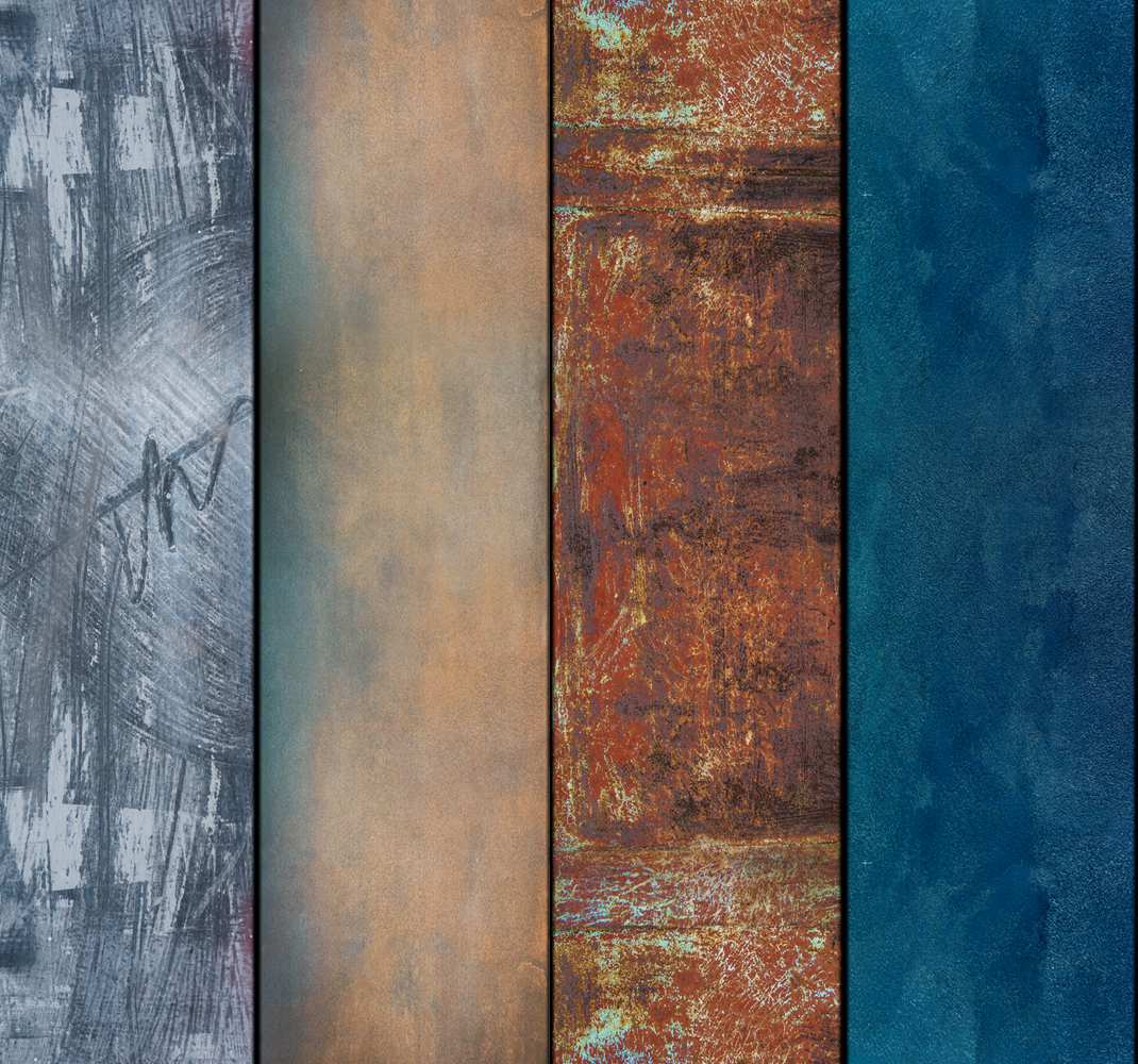 Bedroom vinyl rug abstract textured panels - TenStickers