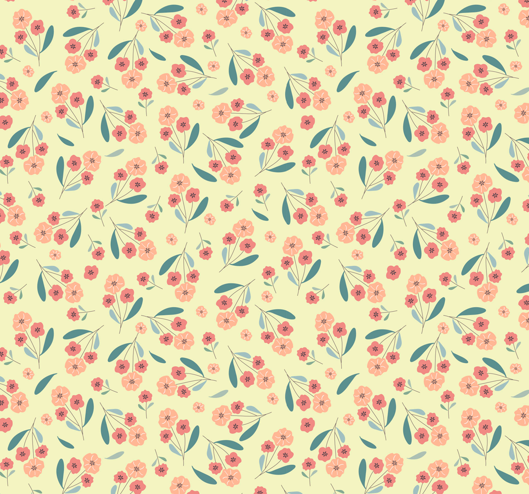 Bedroom vinyl rug with roses pattern - TenStickers