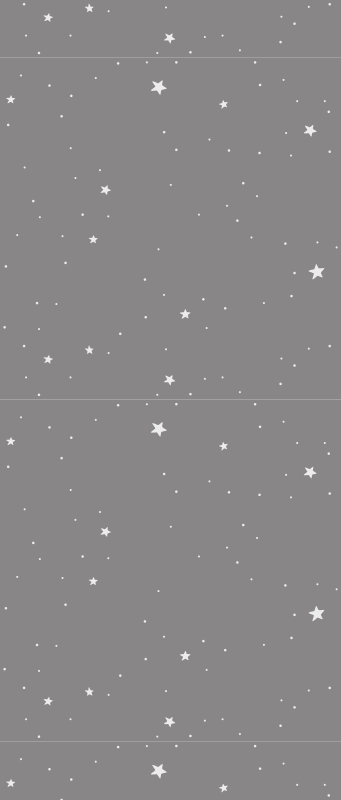 Bedroom vinyl rug with white stars on gray - TenStickers