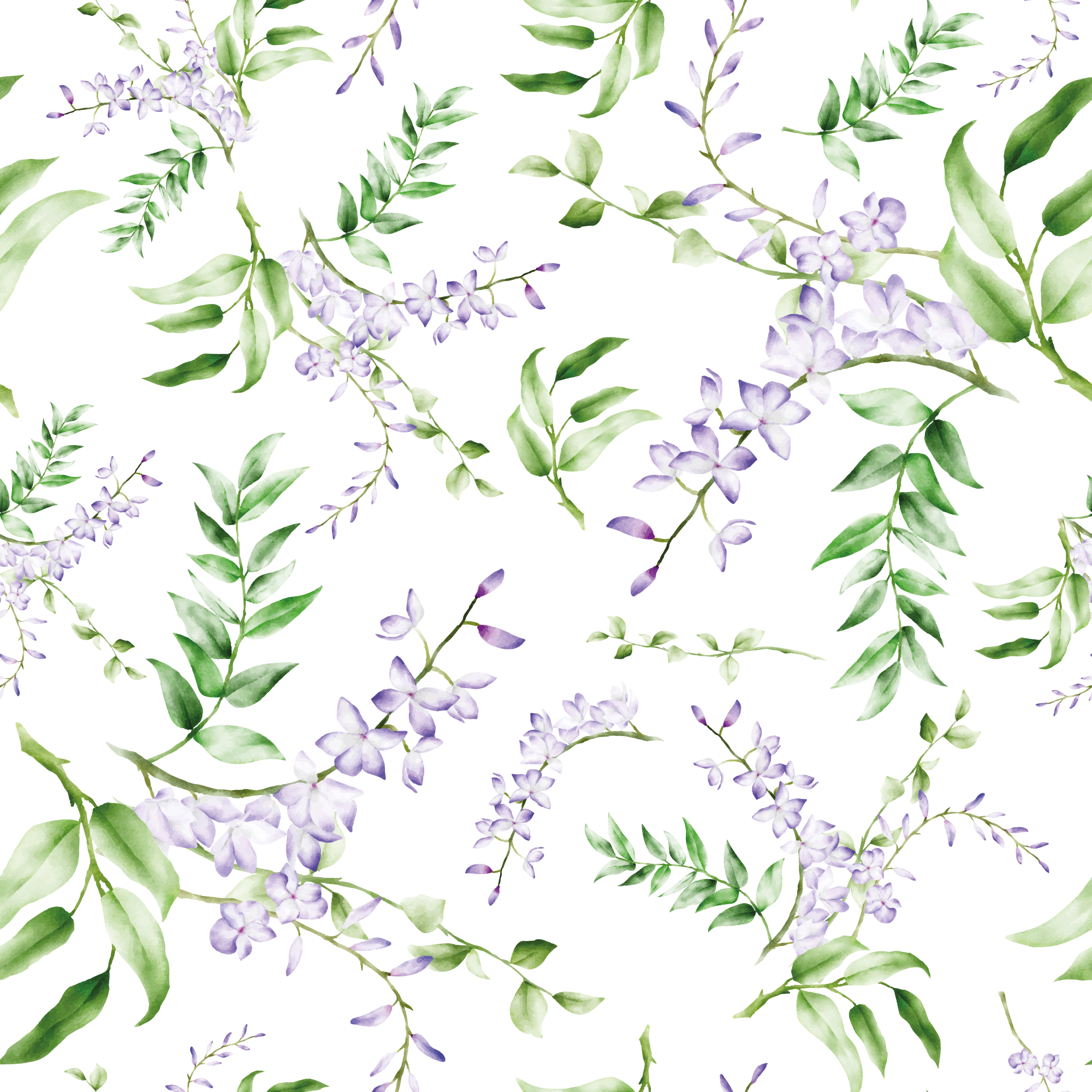 Floral vinyl rug with lavender window motif - TenStickers