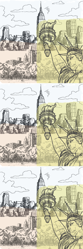 Bedroom vinyl rug vintage oldschool nyc collage - TenStickers