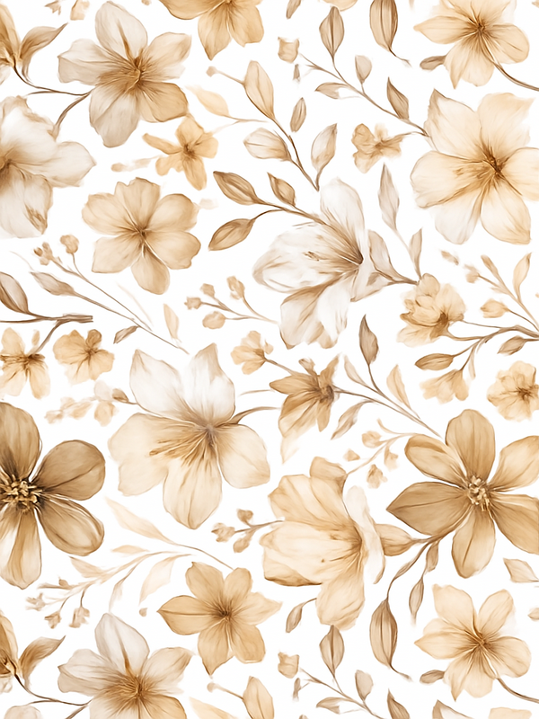 Bedroom vinyl rug with lifelike floral design - TenStickers