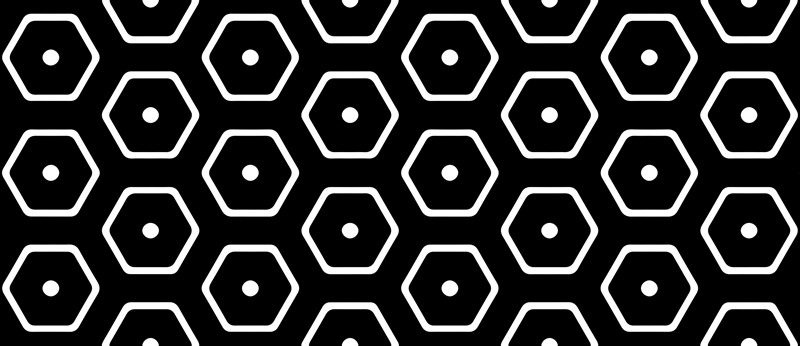 Geometric vinyl rug with minimalist geometric pattern - TenStickers