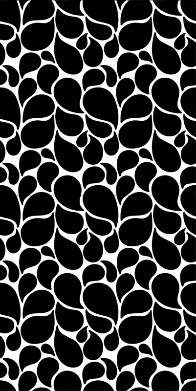 Gotas de agua geometric vinyl rug - TenStickers