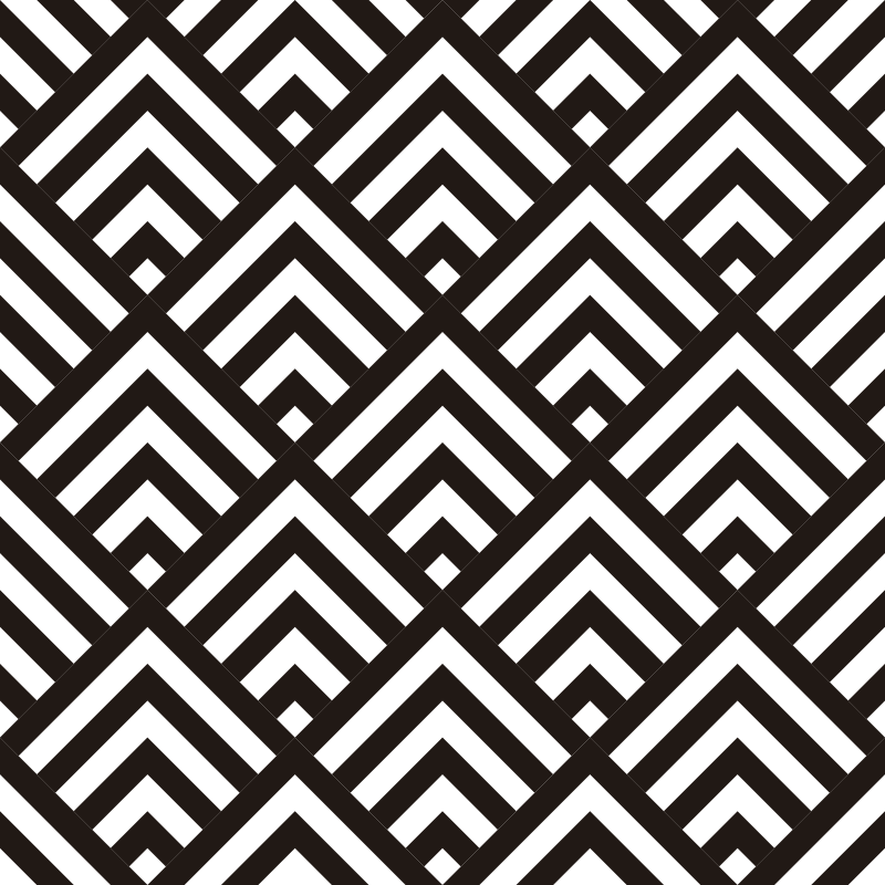 Geometric vinyl rug with diamond pattern - TenStickers