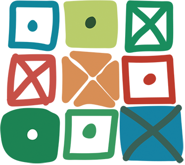 Geometric vinyl rug with unique squares design - TenStickers