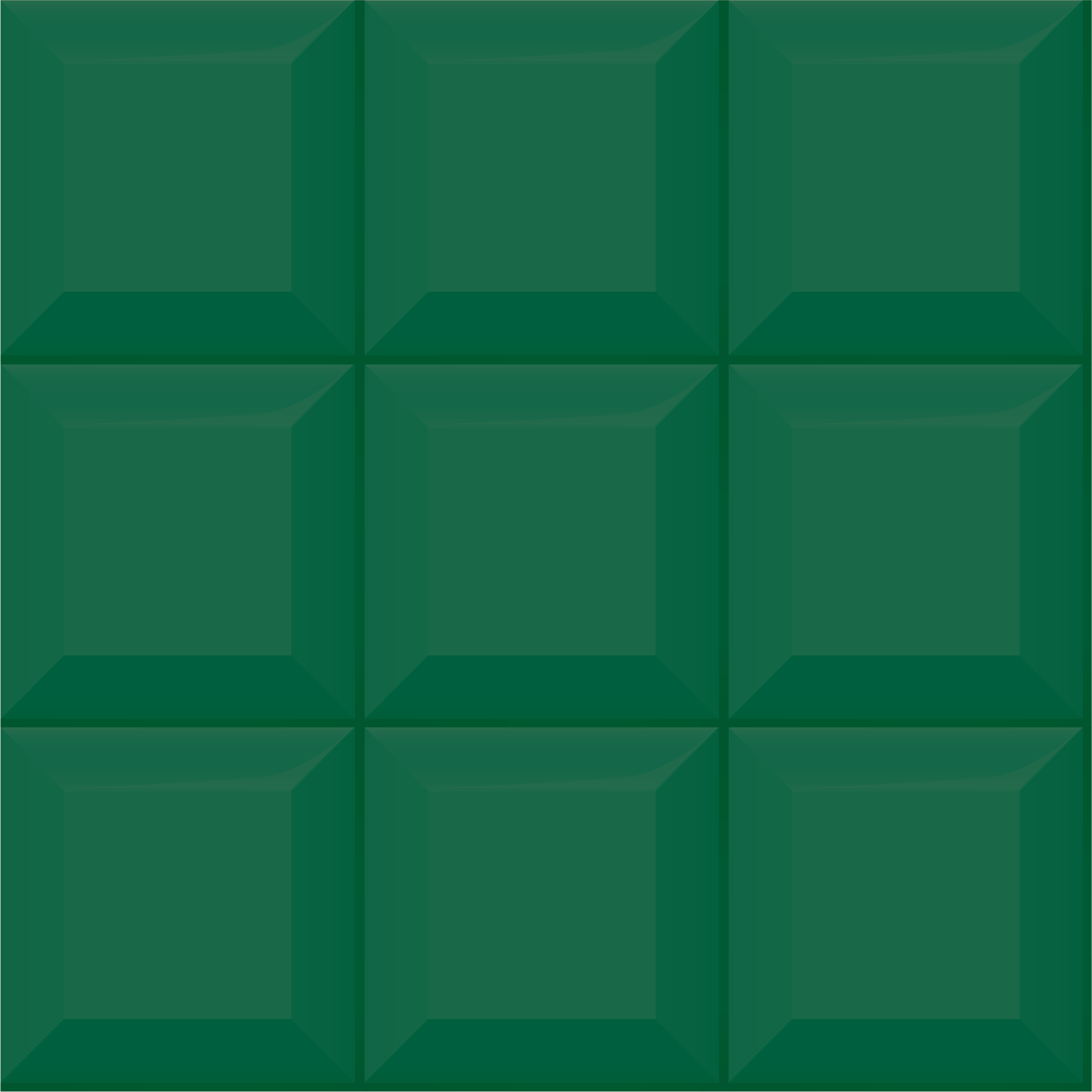 Geometric vinyl rug in green 3d tiles - TenStickers
