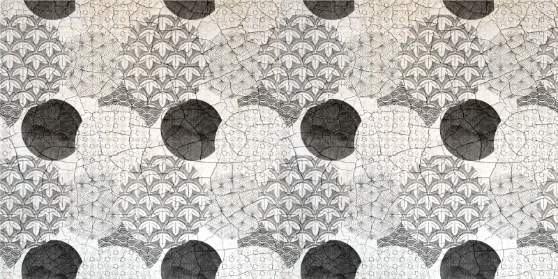 Geometric vinyl rug with oriental pattern - TenStickers