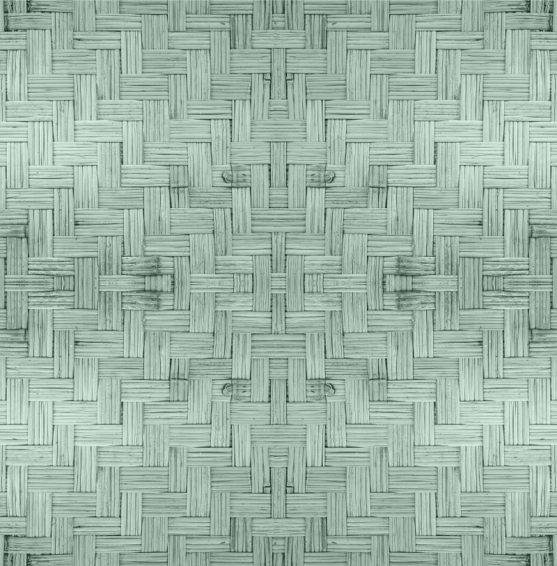 Structured square geometric vinyl rug - TenStickers