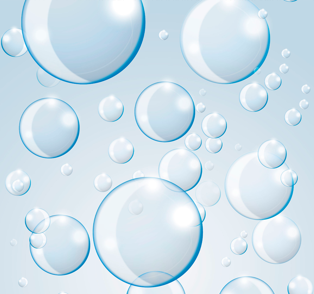 Bathroom vinyl rug with spherical bubble design - TenStickers