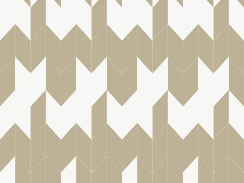Bathroom vinyl rug in white and beige geometric design - TenStickers