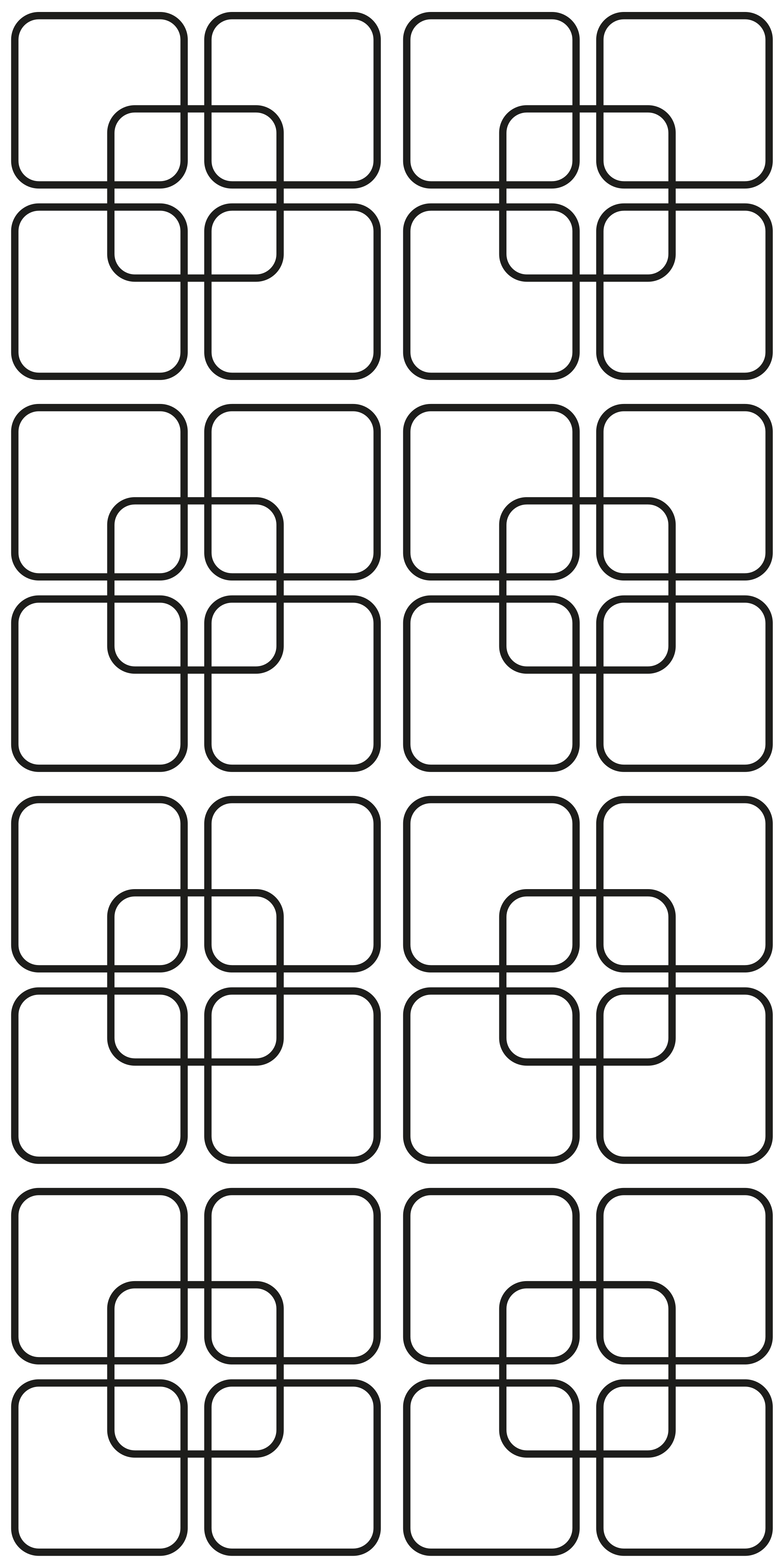 Kitchen vinyl rug with black squares urban pattern - TenStickers