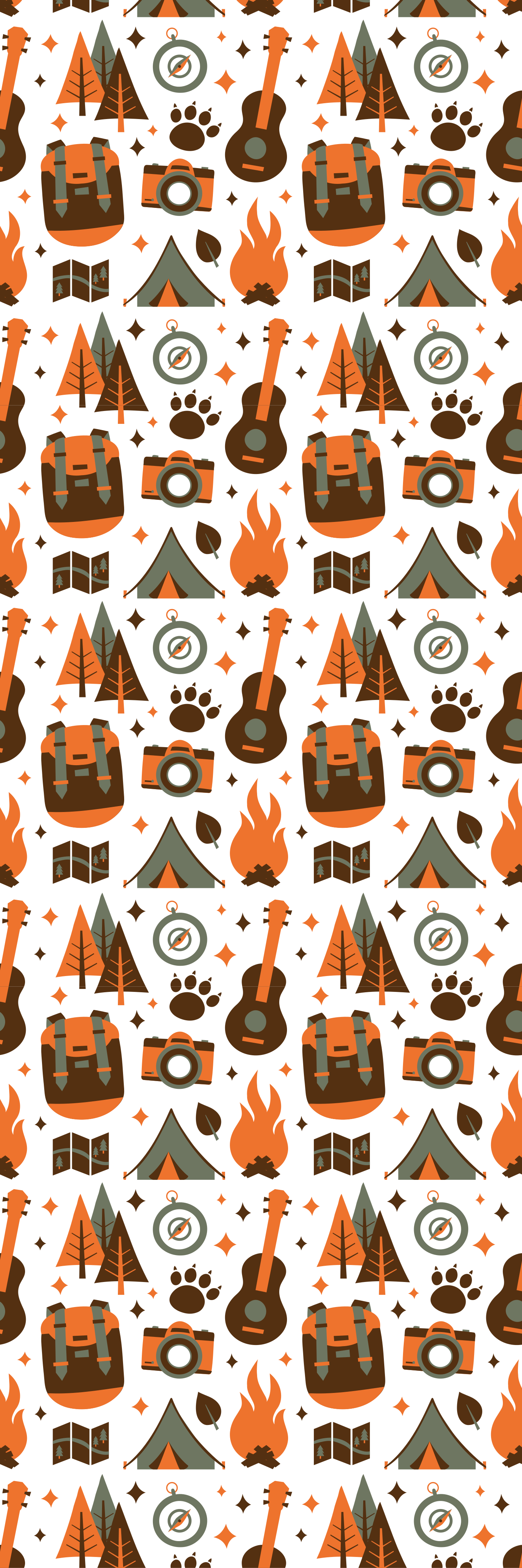 Bedroom vinyl rug mountains bear wooden fire - TenStickers