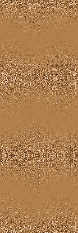 Bedroom vinyl rug in retro brown dotted design - TenStickers