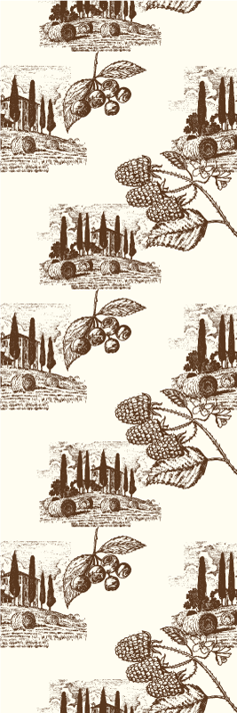 Bedroom vinyl rug in french provincial style - TenStickers