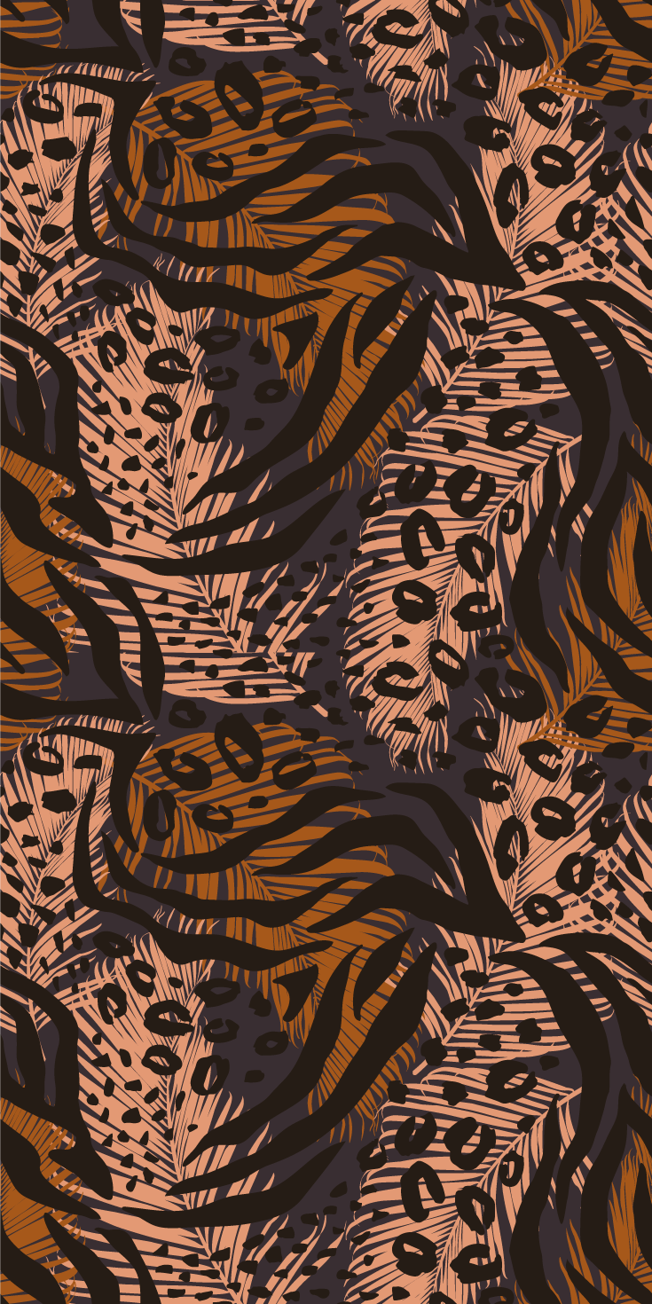 Bedroom vinyl rug with colorful abstract african design - TenStickers