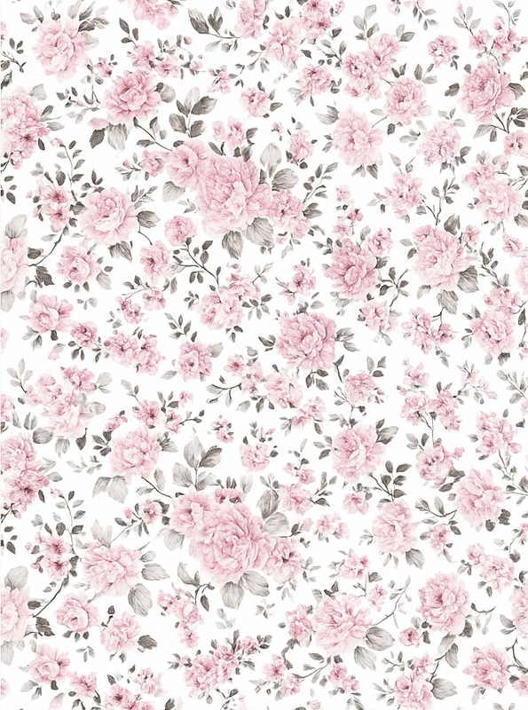 Bedroom vinyl rug with vintage large floral design - TenStickers