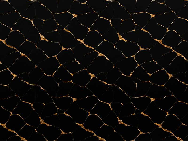 Bedroom vinyl rug in black marble with gold veins - TenStickers