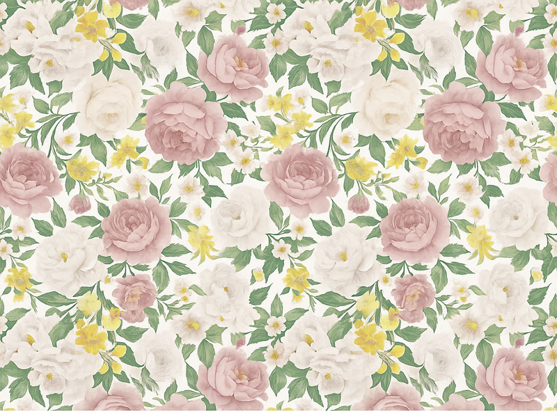 Bedroom vinyl rug with smoky mysterious botanicals - TenStickers