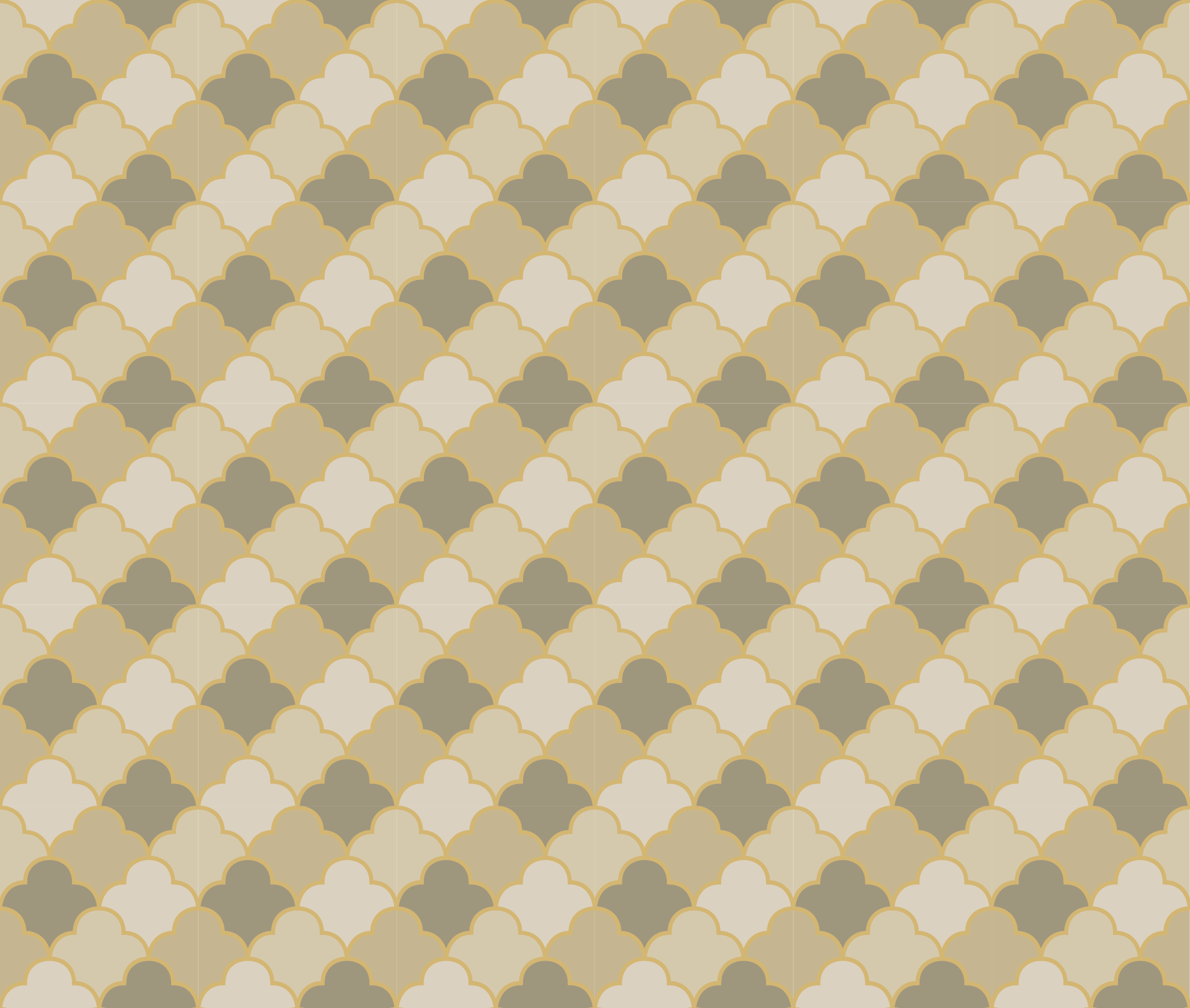 Bedroom vinyl rug in beige art deco design - TenStickers