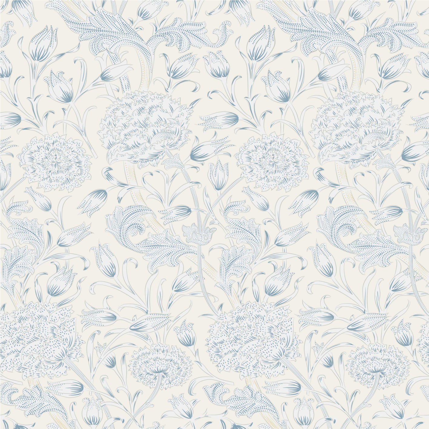 Bedroom vinyl rug with floral design for wardrobe - TenStickers