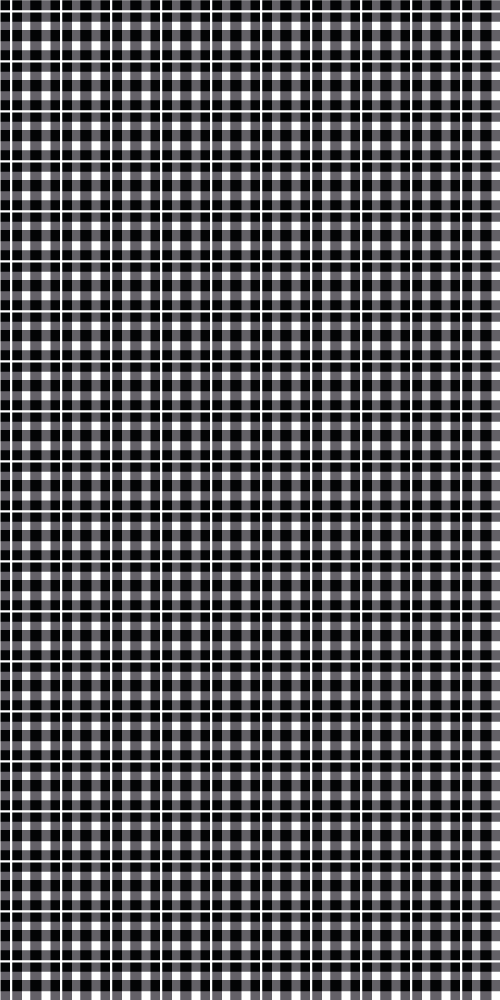 Office vinyl rug in black and white gingham - TenStickers