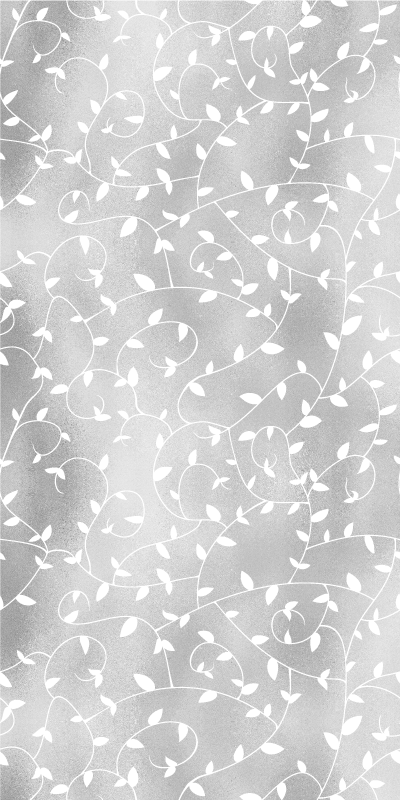 Bedroom vinyl rug with white and silver tree branches - TenStickers