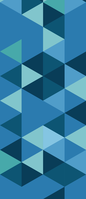 Bedroom vinyl rug geometric squares in blue - TenStickers