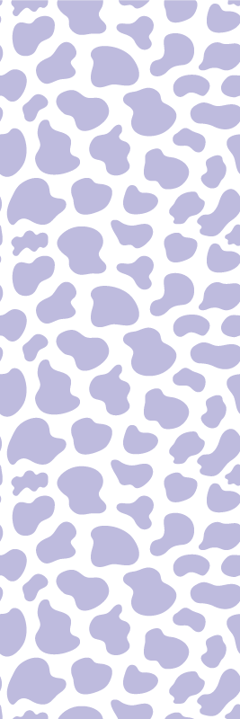 Bedroom vinyl rug in purple cow print - TenStickers