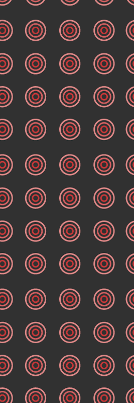 Bedroom vinyl rug red seamless round pattern - TenStickers